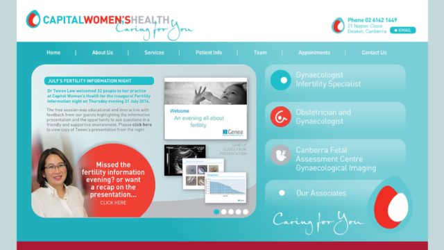 Capital Womens Health Website